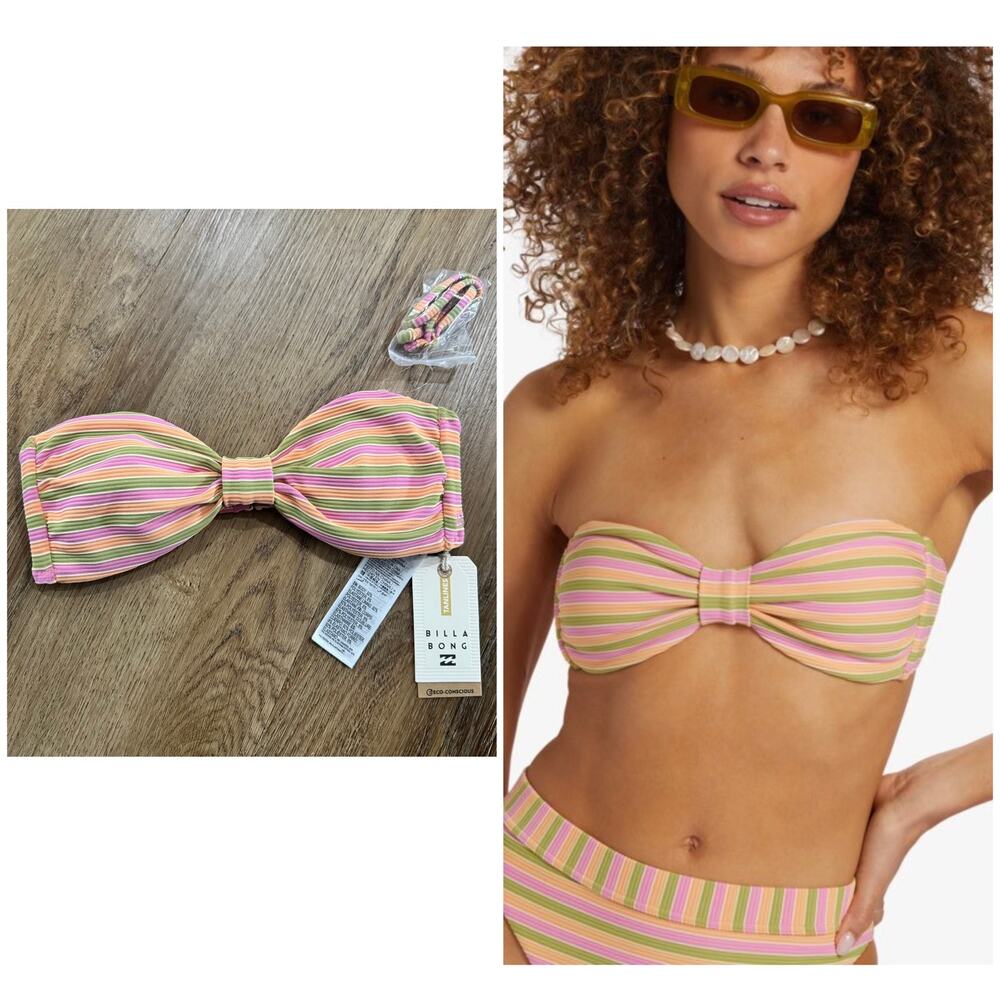 Billabong Hightide Tanlines Betty Bandeau Bikini Top